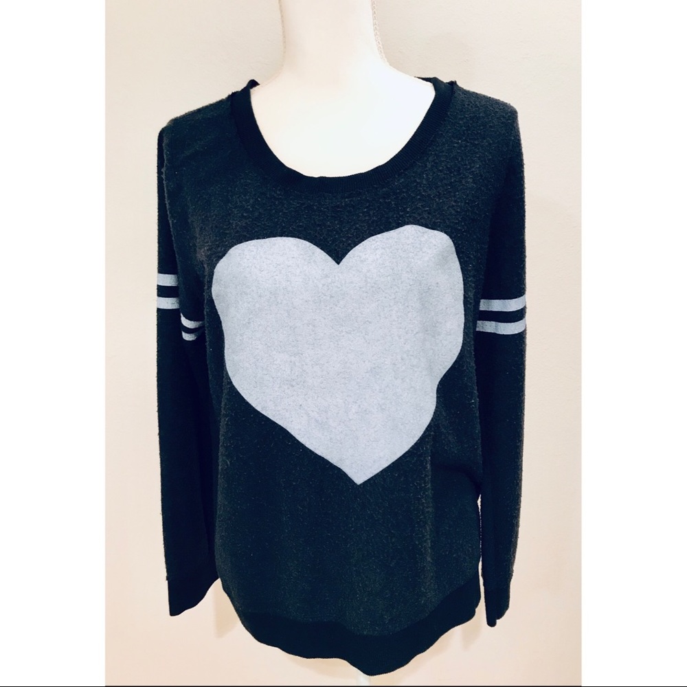 Chaser pullover heart sweatshirt.